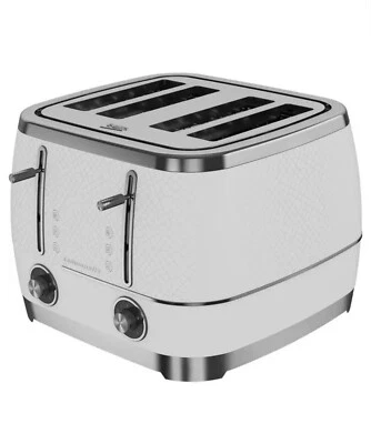 Beko Cosmopolis White and Chrome 4 Slice Toaster, Brand New İn Box - Image 1 of 2