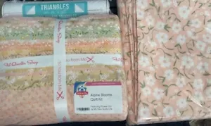 Alpine Blooms Quilt Kit Featuring Flower Girl by Moda & Backing Fabric - Picture 1 of 2
