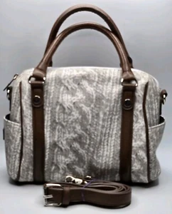 Sloane Ranger ClassicCable knit Design Miji Satchel Bag • EUC - Picture 1 of 17