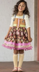 Matilda Jane Size 6 Spinning with Joy Knot Dress Make Believe Fall - Picture 1 of 13