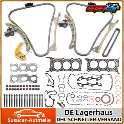 Timing Chain Kit Cylinder Head Gasket Bolt Set for 2010-2020 Hyundai Kia 3.3L V6 - Image 1 of 4