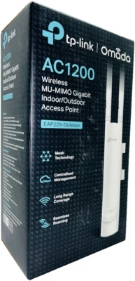 TP-Link AC1200 Wireless MU-MIMO Gigabit Indoor/Outdoor Access Point Wi-Fi Cover - Image 1 of 4