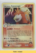 2004 Pokemon EX Magma vs Aqua Reverse Foil Team Magma's Camerupt #19 READ a1w