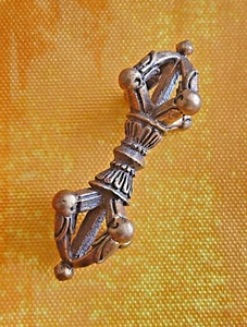 Talisman Népal Dorje Vajra amulette en laiton b80' - Picture 1 of 3
