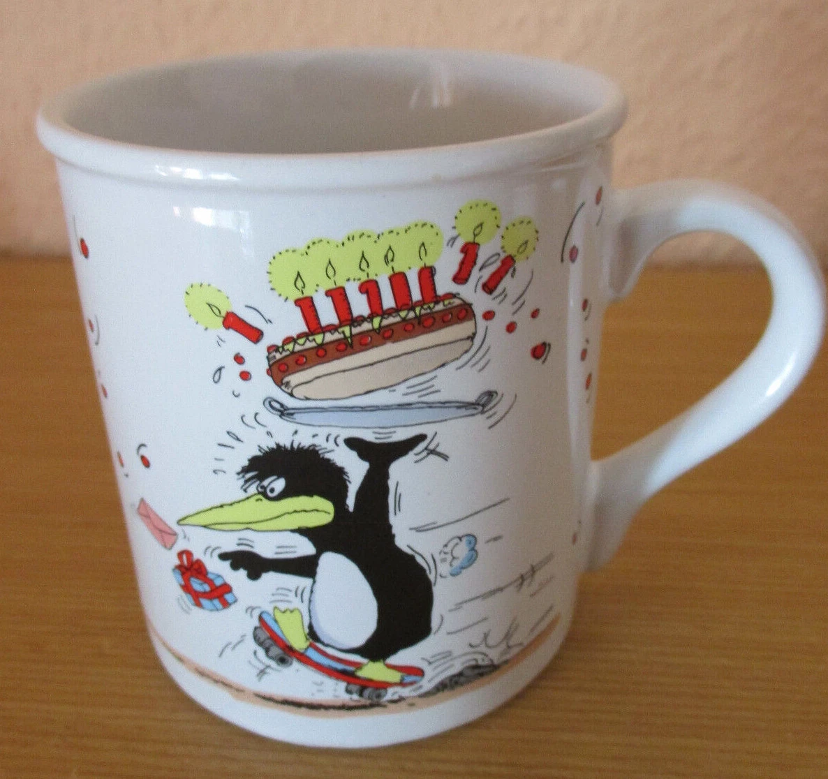 Uli Stein Pinguin Tasse - 'Dagegen' - Lustige Geschenkidee Für Jeden Anlass, Spülmaschinengeeignet