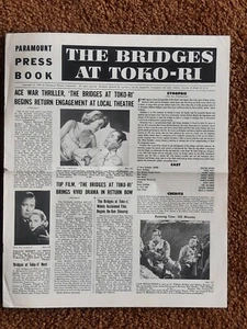 DIE BRÜCKEN VON TOKO-RI Pressebuch, Original 1959, GRACE KELLY, WILLIAM HOLDEN - Bild 1 von 3