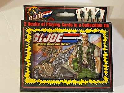 GI Joe 2 barajas de cartas en lata coleccionable (nuevo) Foto 1 de 3