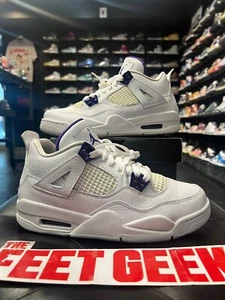Air Jordan 4 Metallic Purple Größe 7y Schuhe Grundschule - Bild 1 von 7
