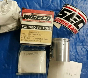 NOS VINTAGE WISECO PISTON 565PS KAWASAKI KX80 N1 L1 1988 - 2000  RB 644M04800 - Picture 1 of 5