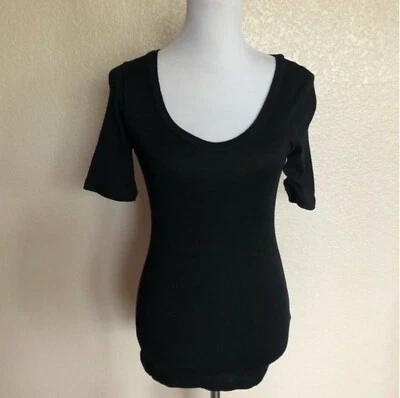 Camiseta negra Michael Stars Anthropologie XS/S nueva Foto 1 de 4