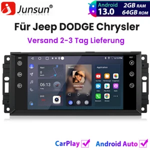 64GB Android 14 Autoradio CarPlay GPS Für Dodge RAM Jeep Grand Cherokee Chrysler - Bild 1 von 19