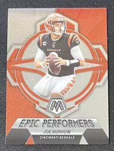 2023 Panini Mosaic Joe Burrow Epic Performers Insert #EP-JB Cincinnati Bengals - Picture 1 of 2