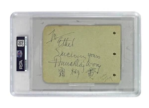 ANNA MAY WONG & MAY ROBSON Doble Autógrafo Firmado PÁGINA ÁLBUM PSA/ADN LOSA - Imagen 1 de 8