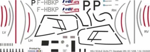 Decal 260 Eurocopter EC 120B Kolibri HeliDax F-HBKP - Picture 1 of 2