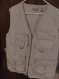 Bugle Boy Fishing Vest Original Cargo Multi Pocket Tactical Photography NWT Sz L - Picture 1 of 10