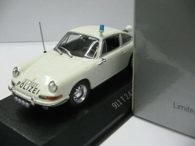 WOW EXTREMELY RARE Porsche 911T Autobahn Polizei 1972 1:43 Minichamps-Spark-RSR - Image 1 of 3