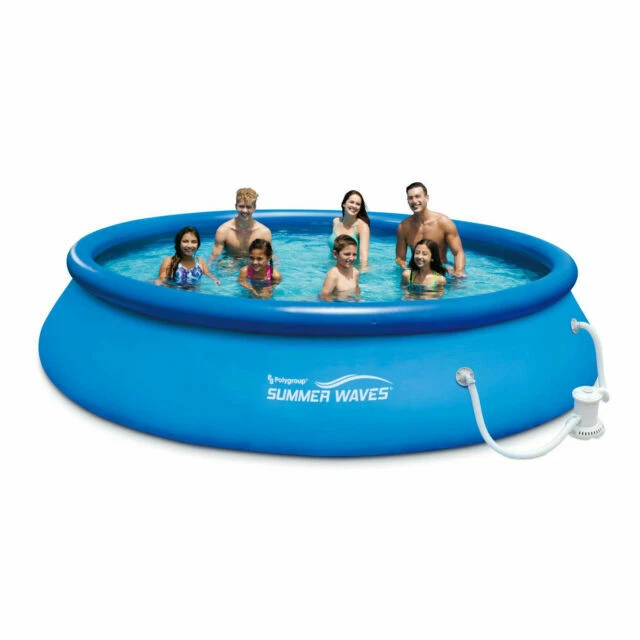 Summer Waves P1001030A138 10'x30" Portable Above Ground Pool with Filter Pump