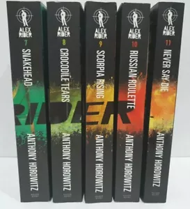 5 Alex Rider Novels, By Anthony Horowitz, Paperback, Book 7 8 9 10 11, VGC, 2017 - Picture 1 of 10