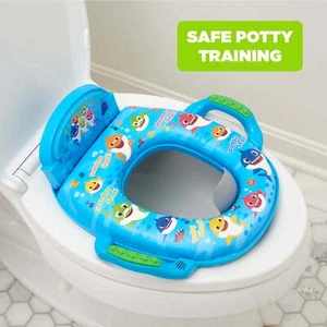 KIDS TOILET SEAT Toddlers Potty Training Baby Shark with Sound - Picture 1 of 9