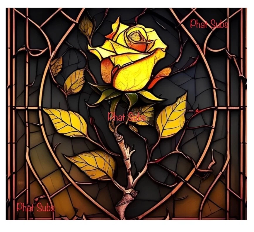 Vaso de sublimación 20 oz envoltura vitral rosa listo para presionar transferencia de calor Foto 1 de 1