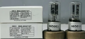 B65 6SN7GT GEC Metal Base Made in England Amplitrex Tested 1MP #665003 665011 - Picture 1 of 8