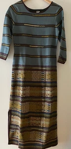 Peruvian Connection Strick Kleid WOW Muster u tolle Farben EYECATCHER figurnah S - Bild 1 von 10