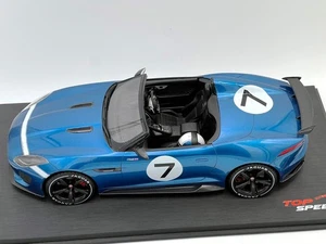 Top Speed True Scale TSM Jaguar F-Type Project 7 Concept TS0035D Blue 1/18 Resin - Picture 1 of 18