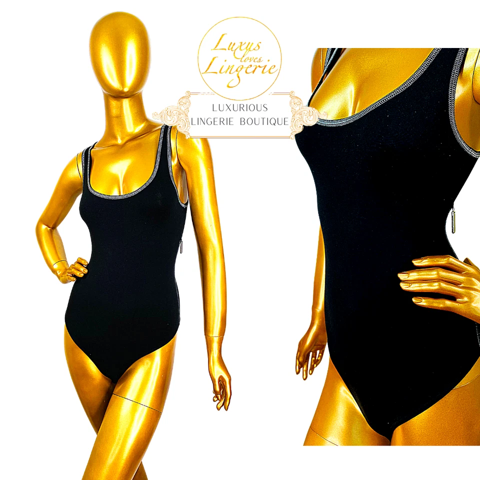 Cuerpo de cuerda Lagerfeld para Wolford S pequeño plateado negro elegante básico Foto 1 de 1