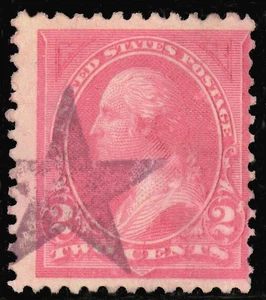 Scott 248, the 1894 2¢ Small Banknote Issue Type I, with a Star Cancel - Picture 1 of 1
