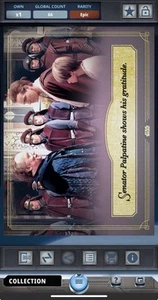 Star Wars Card Trader Illustrated Story Cards TPM Palpatine EPIC *DIGITAL* - Picture 1 of 2