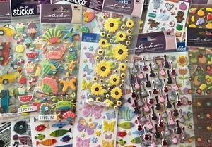 SIE WÄHLEN - PUFFY STICKO 3D STICKER - VERSCHIEDENE THEMEN - EINIGE SELTEN - Bild 1 von 22
