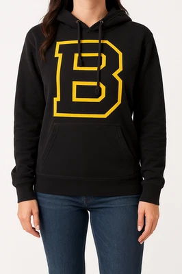47 Brand Bruins Unisex Sudadera con Capucha Negro Amarillo Logo Talla Pequeña Foto 1 de 4