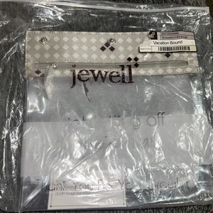 Thirty One Jewell Vacation Bound Snap In Zipper Pocket New - Picture 1 of 3