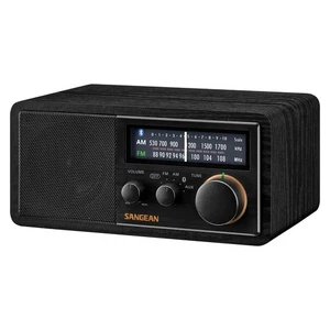 SG-118 AM/FM/Bluetooth Wooden Cabinet Radio with USB Phone Charging - Picture 1 of 5