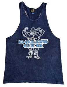 Vintage 90s Gold’s Gym Bodybuilding Weightlifting Gym Workout Tank Top Stringer Gr. M - Bild 1 von 9
