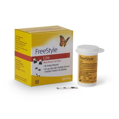Tiras reactivas de glucosa en sangre FreeStyle Lite para sistema de monitor Freestyle Lite ® Foto 1 de 4
