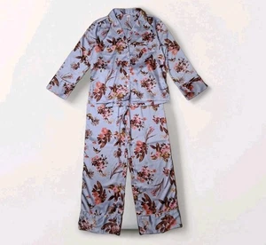 Set Pigiama Victorias Secret Donna Taglia XS Pantaloni Top Camicia Viola Floreale X Small - Foto 1 di 24