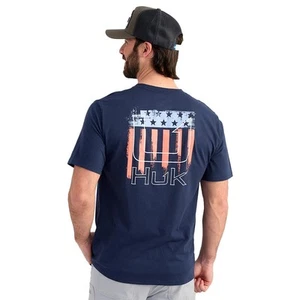 Huk Salute Tee Men's Shirt, Naval Academy, Large - Picture 1 of 3
