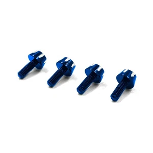 3Racing Aluminum One Piece Wheel Nuts 4 pcs Blue For 1/10 Rc Drift #SAK-D5657/BU - Picture 1 of 2