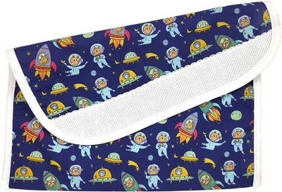 , Porta Bavaglino Bavetta in Cotone Con Tela Aida Da Ricamare per La Pappa - Pra - Immagine 1 di 4