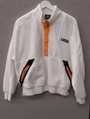 Sudadera Pullover Para Mujer Columbia Blanca Talla L Entrenador de Invierno Polar Foto 1 de 4