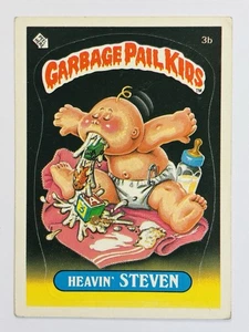 1985 Garbage Pail Kids GPK -Series 1 -Matte #3b HEAVIN’ STEVEN (VG) See PICS!! - Picture 1 of 10