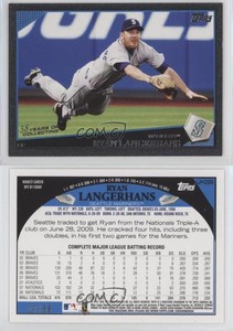 2009 Topps Update Black /58 Ryan Langerhans #UH299