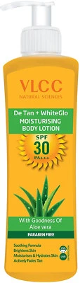 Loción corporal hidratante VLCC De Tan Plus White Glow FPS 30 PA+++ 350 ml Foto 1 de 3