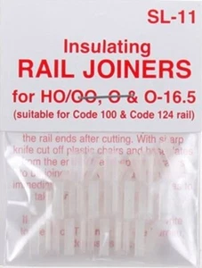 Peco SL-11 HO Code 100 Insulated Rail Joiner 12 Pack - Picture 1 of 1