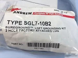 SGL7-10B2 ANDREW SUREGROUND GROUNDING KIT - LDF7 1-5/8" CABLE TWO-HOLE LUG - Picture 1 of 2