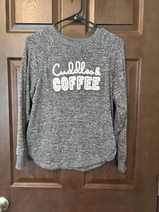 Secret Treasures Pajama Top "Cuddles & Coffee" Size S (4-6) - Picture 1 of 3
