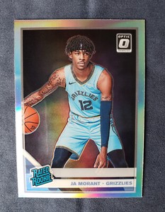 2019-20 Ja Morant ROOKIE RC PANINI DONRUSS OPTIC SILVER HOLO #168 GRIZZLIES MVP