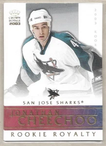 Jonathan Cheechoo San Jose Sharks 2002-03 Pacific Crown Royale Rookie Royalty 19 - Picture 1 of 1