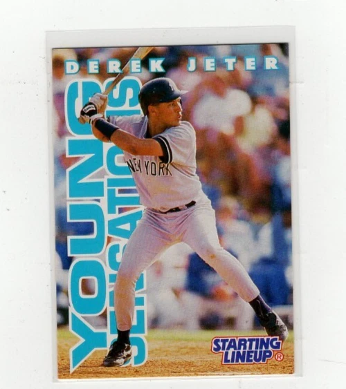 1996 Derek Jeter "Young Sensations" Starting Lineup Card Free Shipping (G1309) - Image 1 of 1